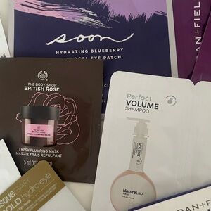 Spa Day! Mix if skincare and haircare samples